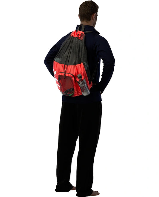 Sundpoki 40l Mesh Bleikur