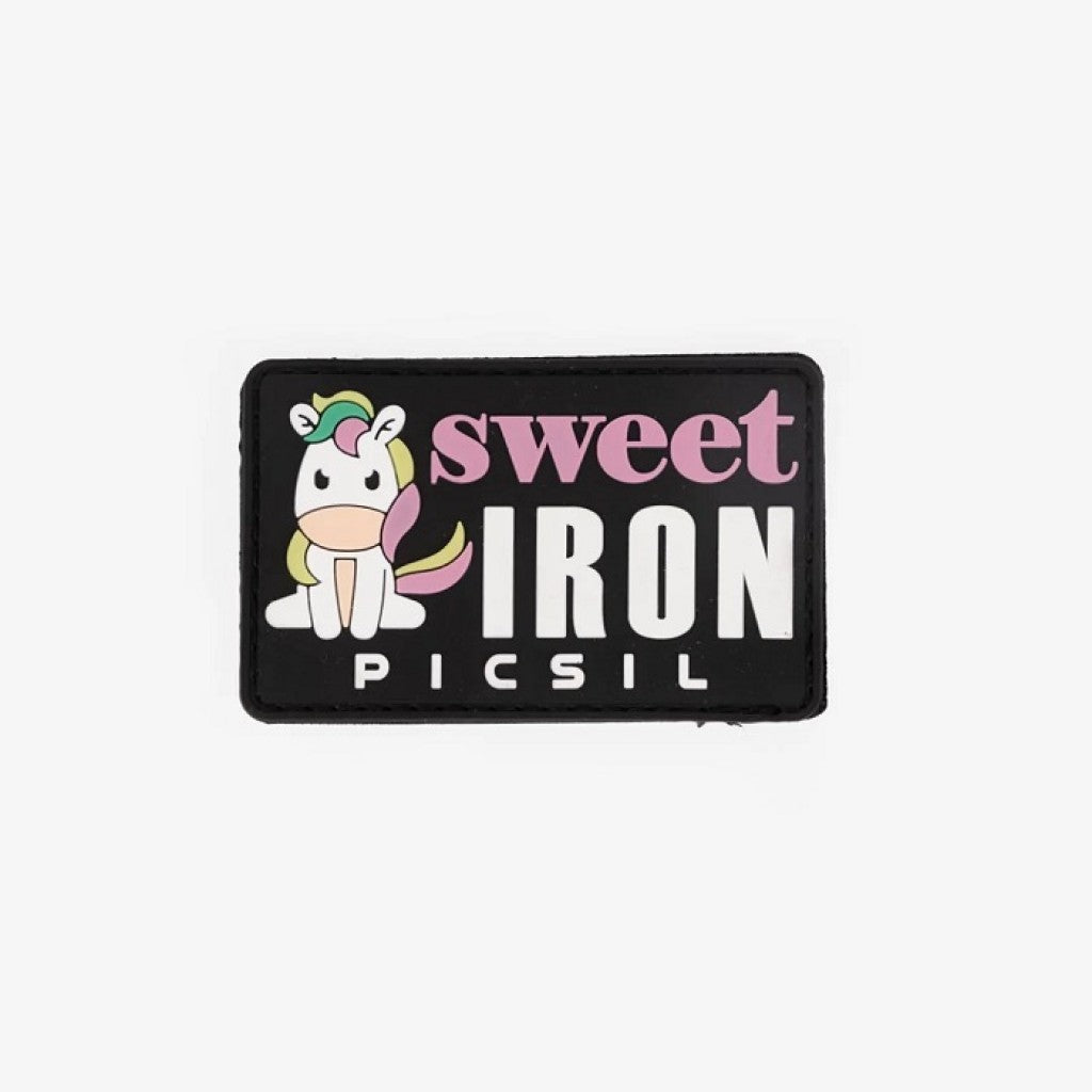 Merki með frönskum rennilás (velcro patch)