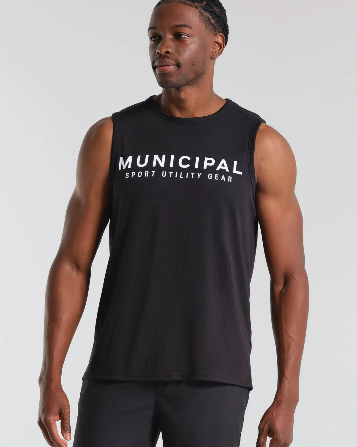 4:AM CLUB Tank Top Black