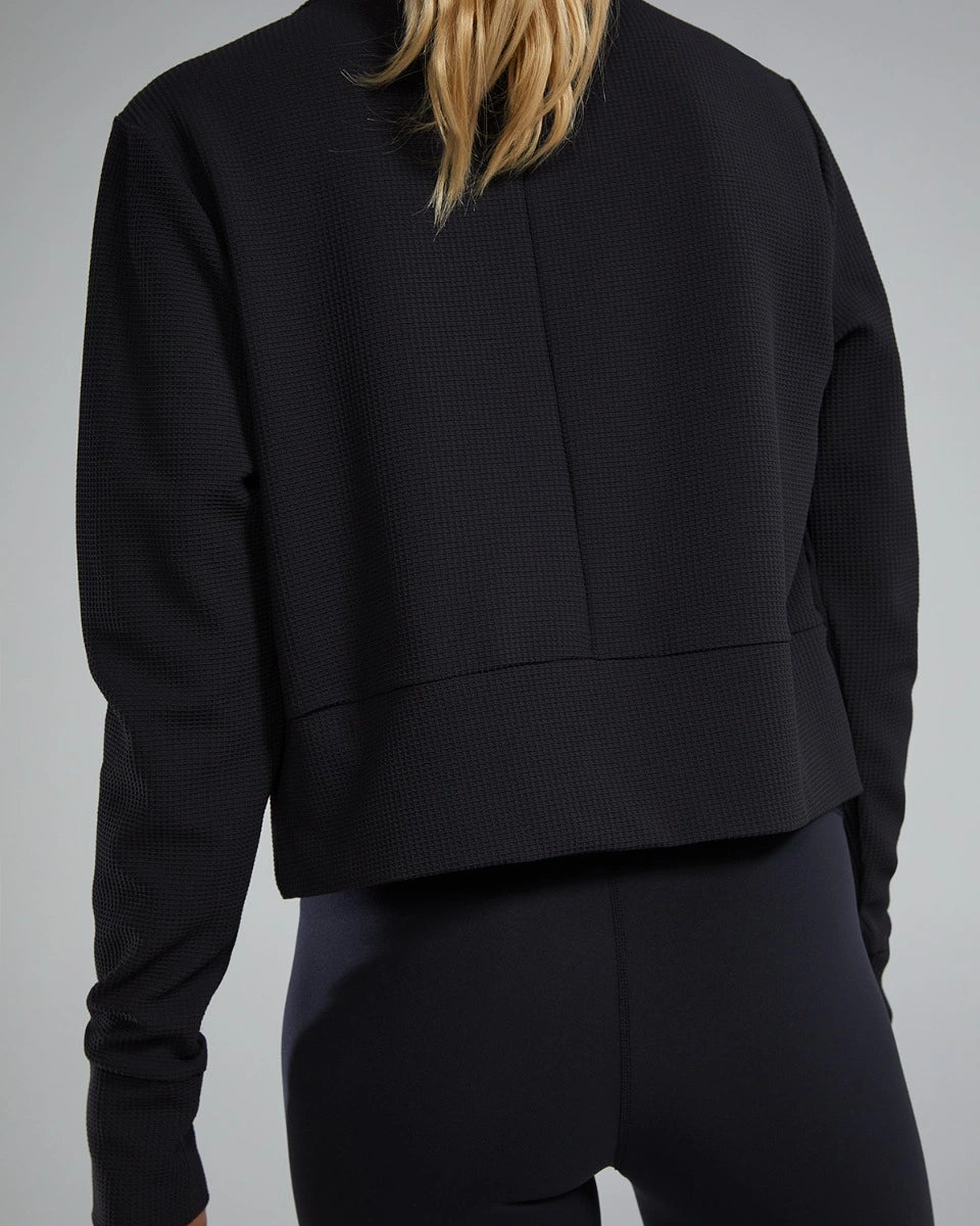 TYR Waffle Cropped Pullover Peysa