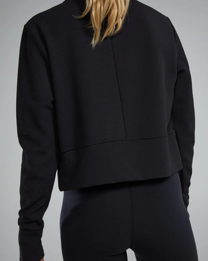 TYR Waffle Cropped Pullover Peysa