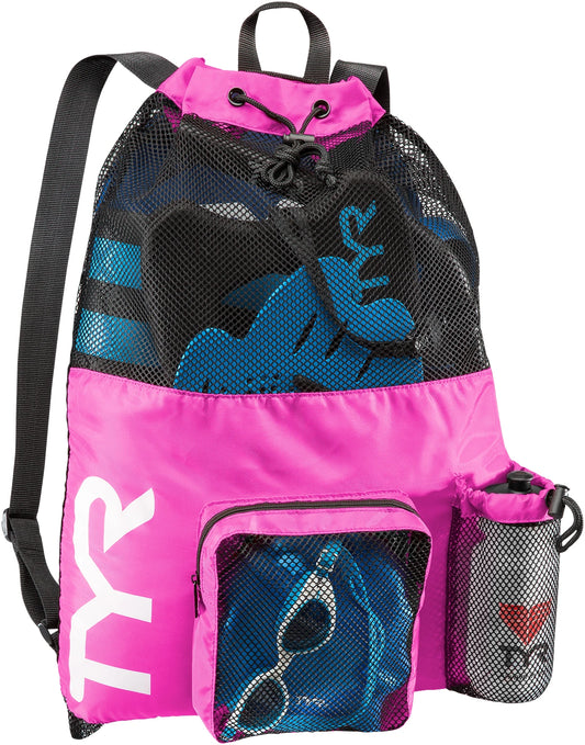 Sundpoki 40l Mesh Bleikur