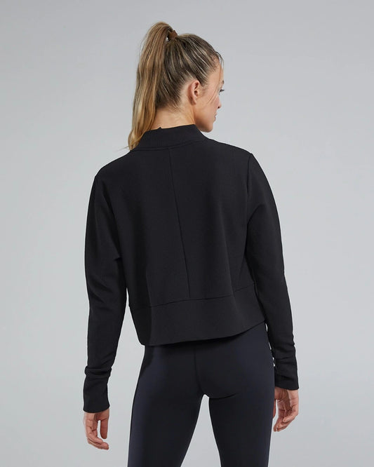 TYR Waffle Cropped Pullover Peysa