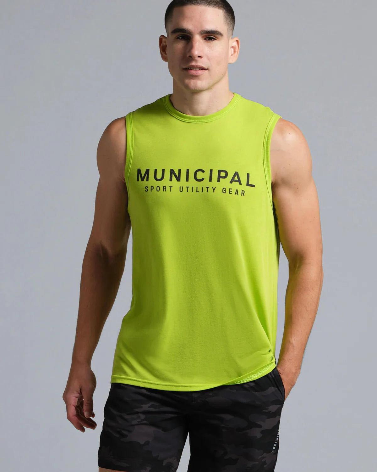 4:AM CLUB Tank Lime