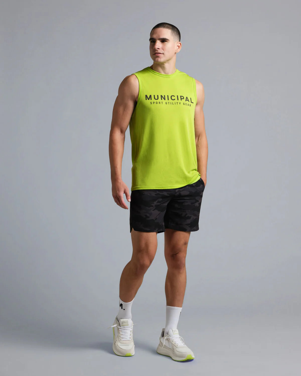 4:AM CLUB Tank Lime
